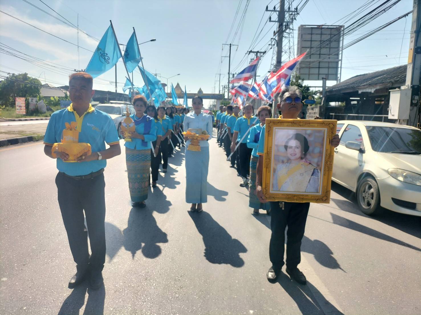 พช.บ้านโป่ง จัดพิธีอัญเชิญเงินขวัญถุงพระราชทานกองทุนแม่ของแผ่นดินและกิจกรรมทอดผ้าป่าสมทบกองทุนแม่ของแผ่นดิน