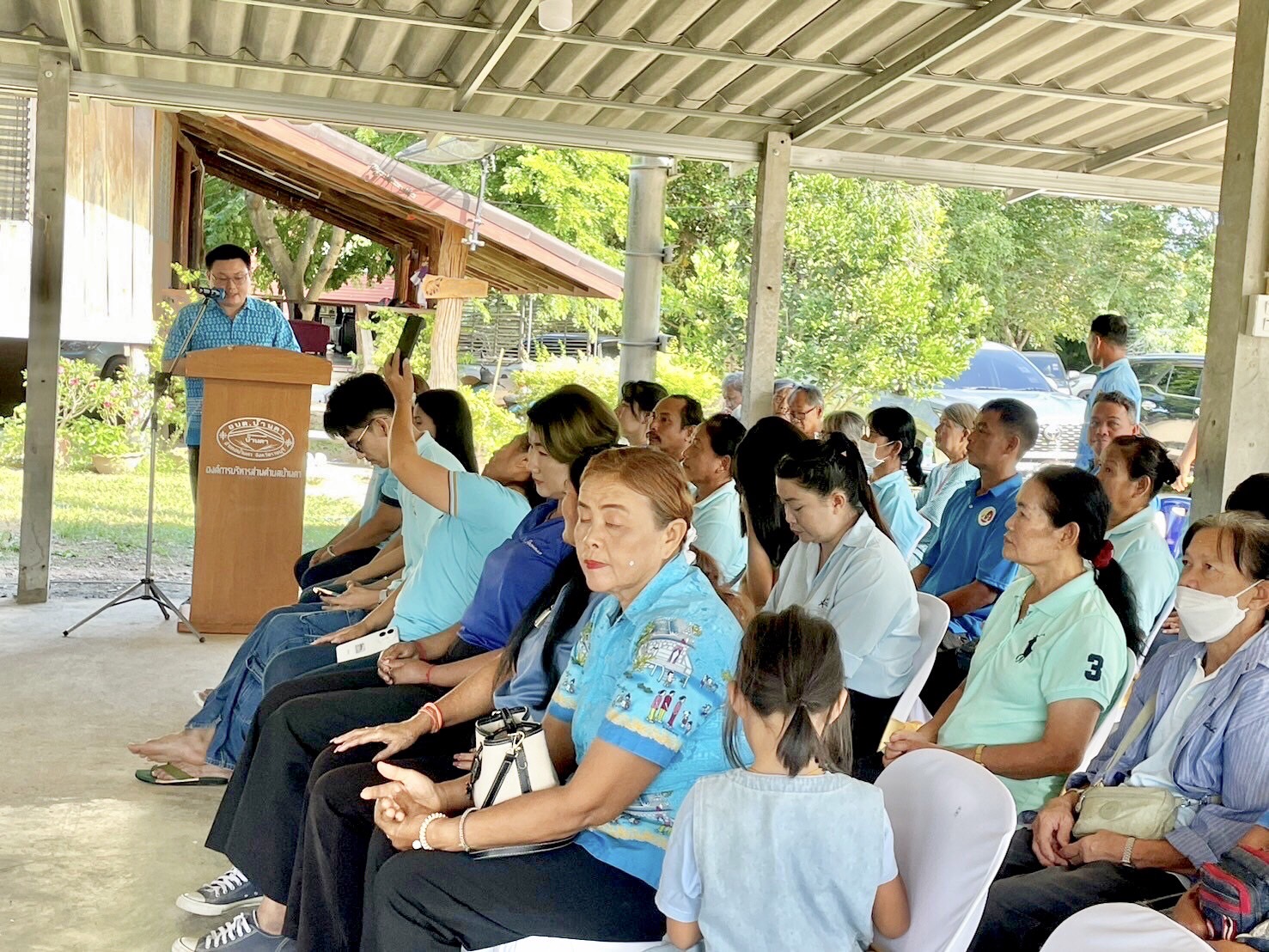 พช.ราชบุรี โดยสพอ.บ้านคา ร่วมกับคณะกรรมการกองทุนแม่ของแผ่นดิน จัดพิธีอัญเชิญเงินขวัญถุงพระราชทานกองทุนแม่ของแผ่นดิน และพิธีแลกเงินขวัญถุงพระราชทานกองทุนแม่ของแผ่นดิน ปี 2567